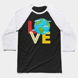 Love Earth Day Vintage Baseball T-Shirt